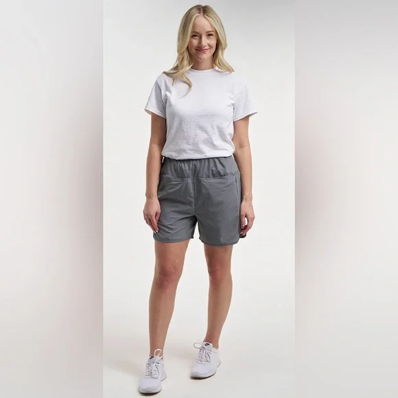 FINAL PRICE💚NWT doTerra Comfort Fit Quick-Dry Shorts gray women’s size small - Picture 2 of 11